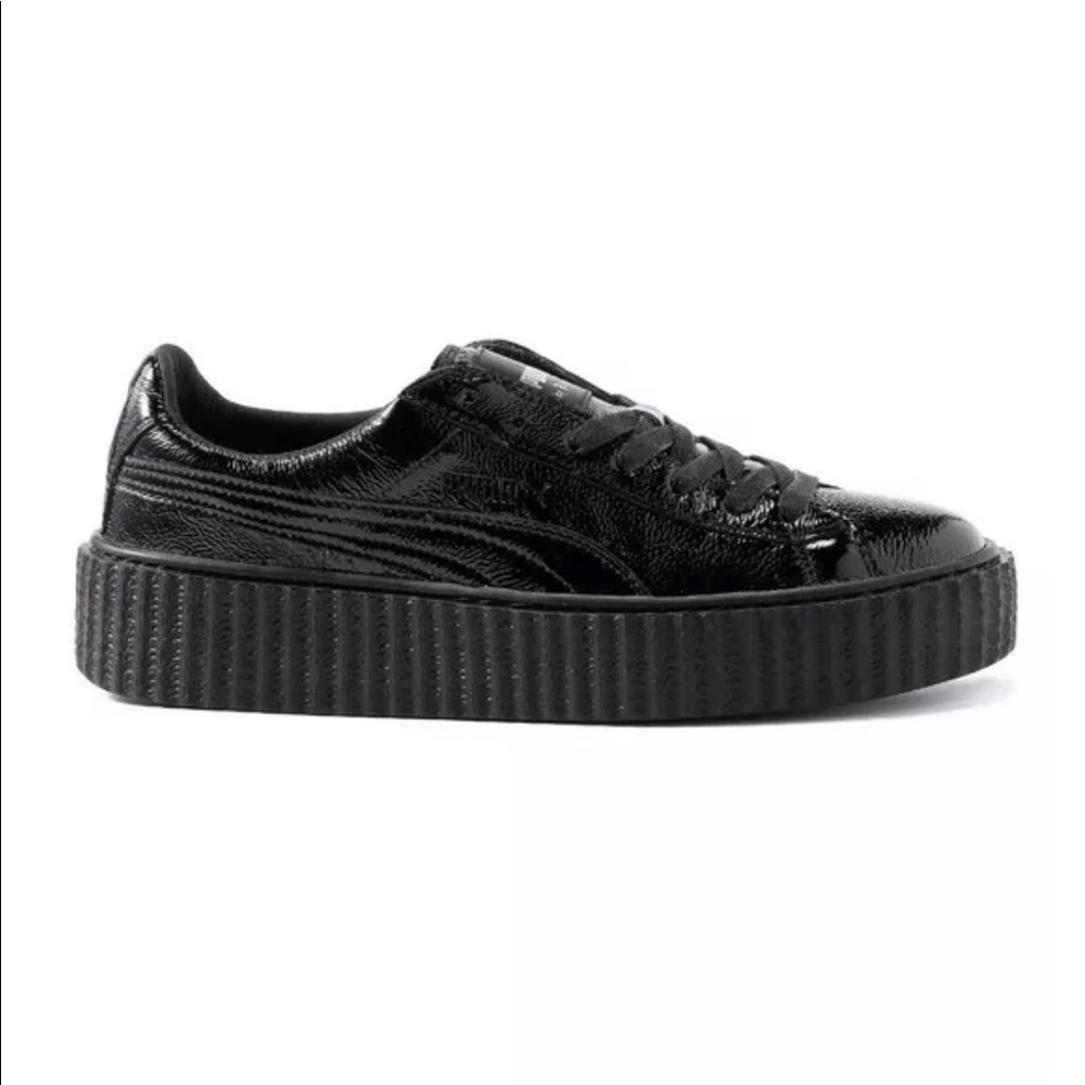 Puma Platform Patent Leather Sneakers in Black - Picture 5 of 8